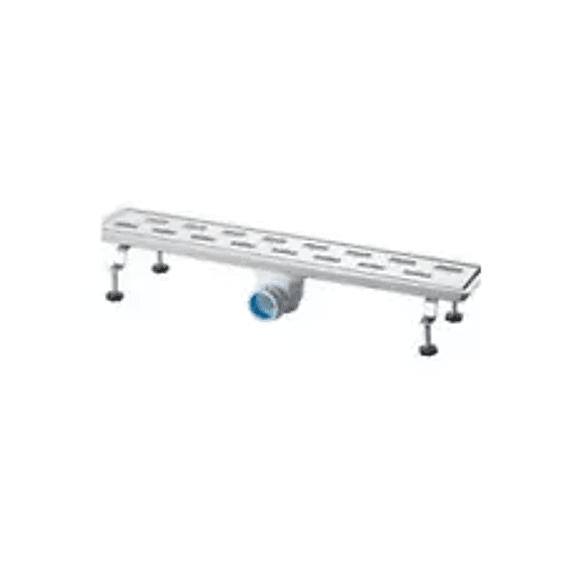 Canalina di Scarico Griglia Doccia Onda con Sifone in Acciaio Inox 60 cm - 5