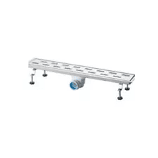 Canalina di Scarico Griglia Doccia Onda con Sifone in Acciaio Inox 60 cm - 5