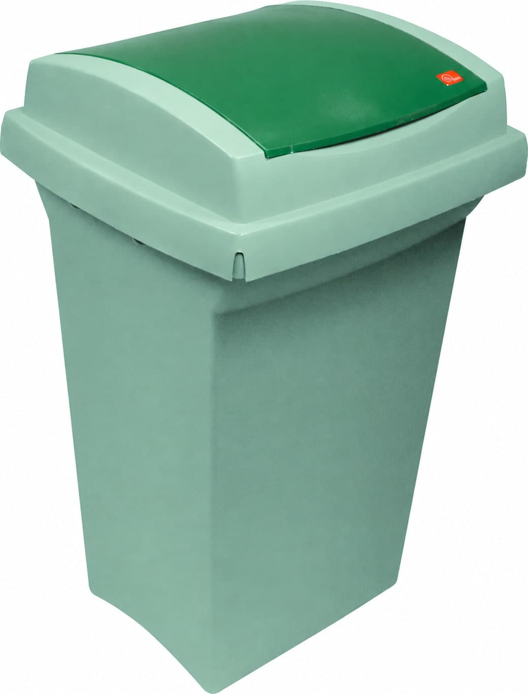 Ics Bidone Recycling per Differenziata L 50 cm 43 x 39X68H Colore Verde