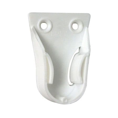 Reggitubo con Perno Laterale per Tubo Tondo Bianco Plastica 200 Pezzi 18 mm - 4