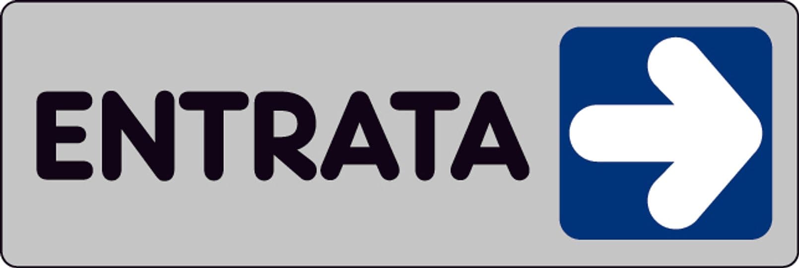 Etichetta Segnaletica Entrata a Destra 10 Pezzi - 3