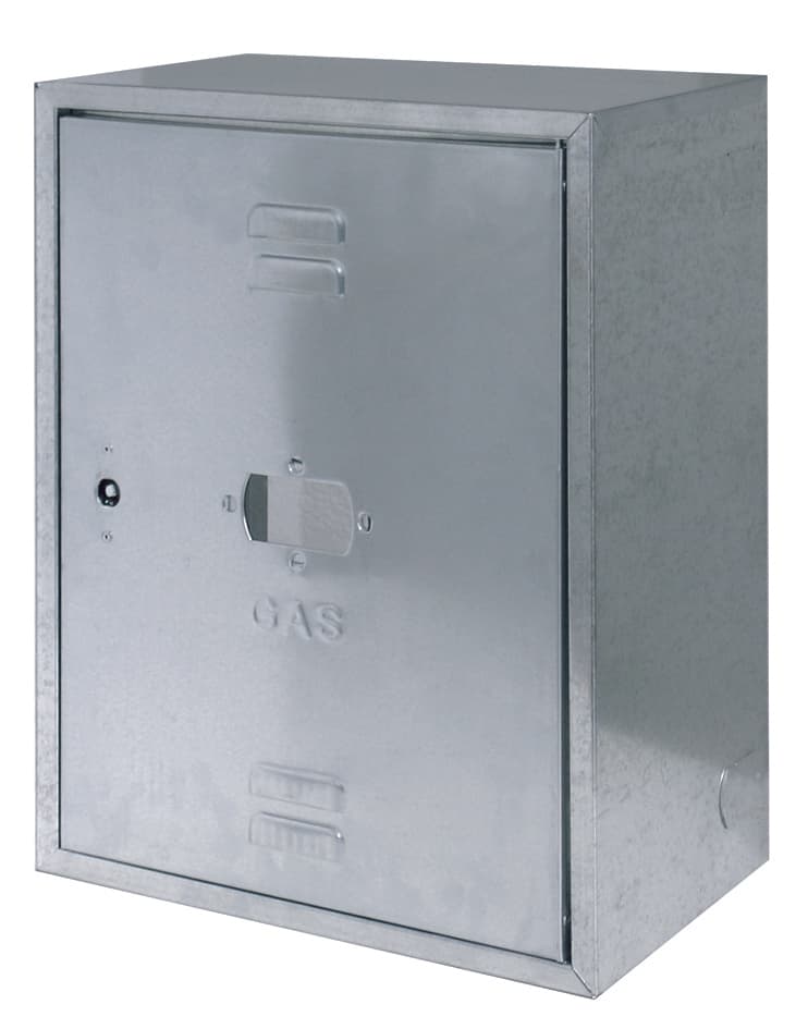 Mobiletto per Contatore Gas 50 x 40X25 Cm in Lamiera Zincata Resistente - 3