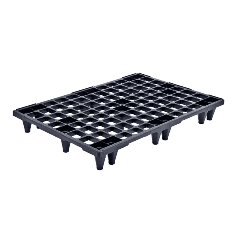 Pallet in plastica (PPR), bancale Mis. 800 L x 1200 P x 138 H mm, piano forato, portata statica 1600 Kg, portata dinamica 900 Kg - 5