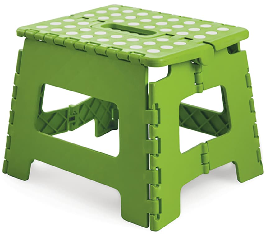 Sgabello Pieghevole in Plastica Cm 28 x 24X21 5 H Colore Assortiti - 3