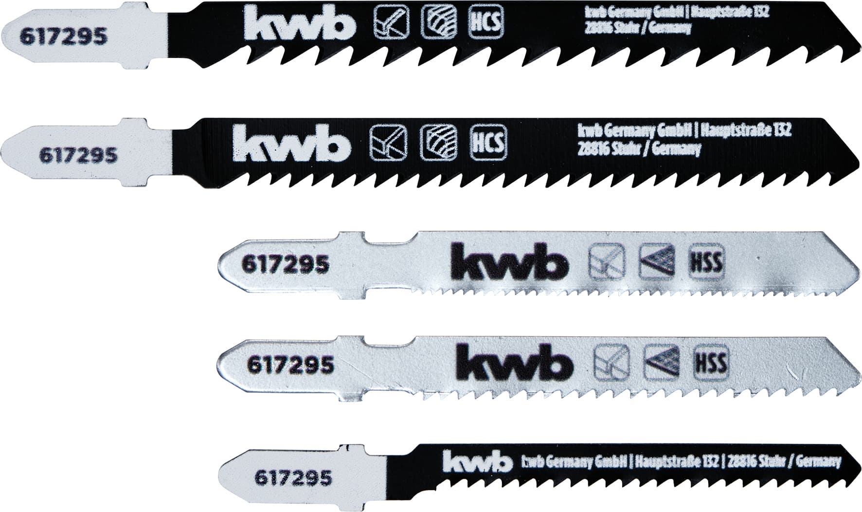 Lama per Seghetto Alternativo 5 Pezzi. Legno Metallo PVC 6.00 Confezioni - 3