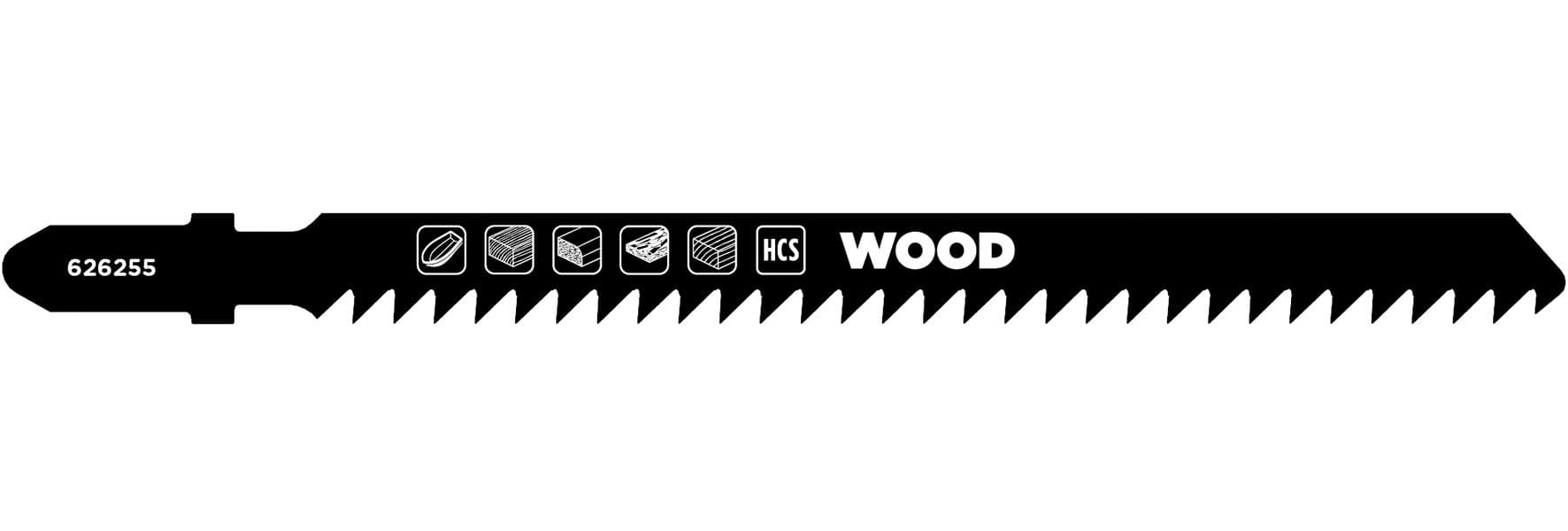 Lama per Seghetto Alternativo T 301 Cd 2 Pezzi. Legno Taglio Fine 5 – Einhell