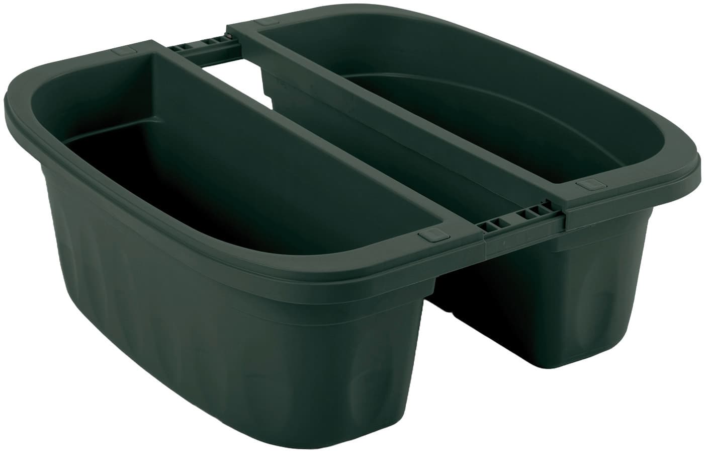 Fioriera Rettangolare Doppia Klunia Colore Verde Cm 40 x 19 8X18 5 H Bama - 3