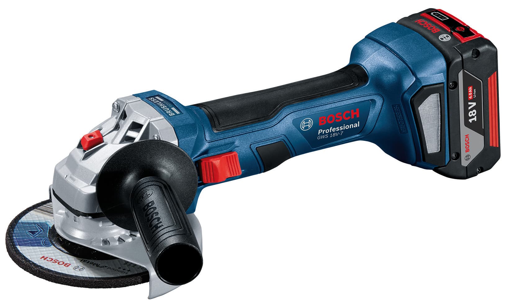 Smerigliatrice Angolare Gws 18 V 7 2 BATT.4 0 Ah Bosch - 3