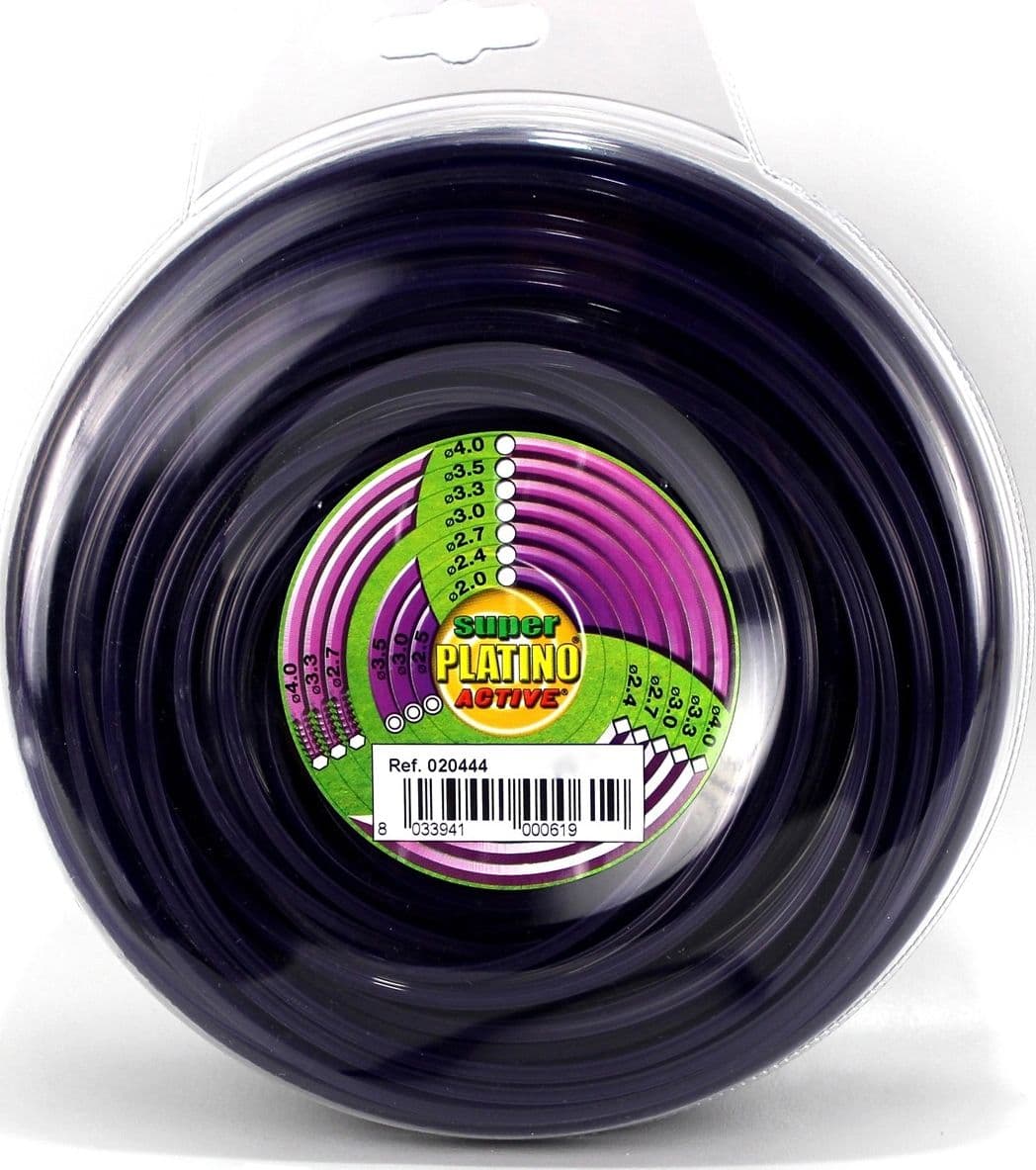 Filo Seghettato per Decespugliatore Platino Colore Viola Mm 2 7 x 15 M (gr - 3
