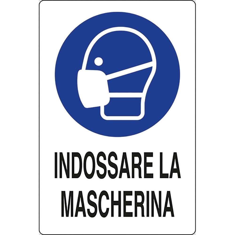 Cartello Segnaletica Usare la Mascherina 10 Pezzi - 3