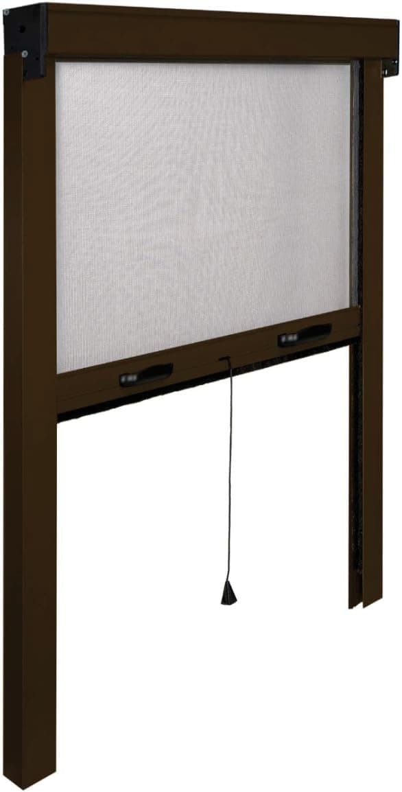 Zanzariera Verticale in Kit Colore Marrone (ral 8017) Cm 100 x 240 - 3