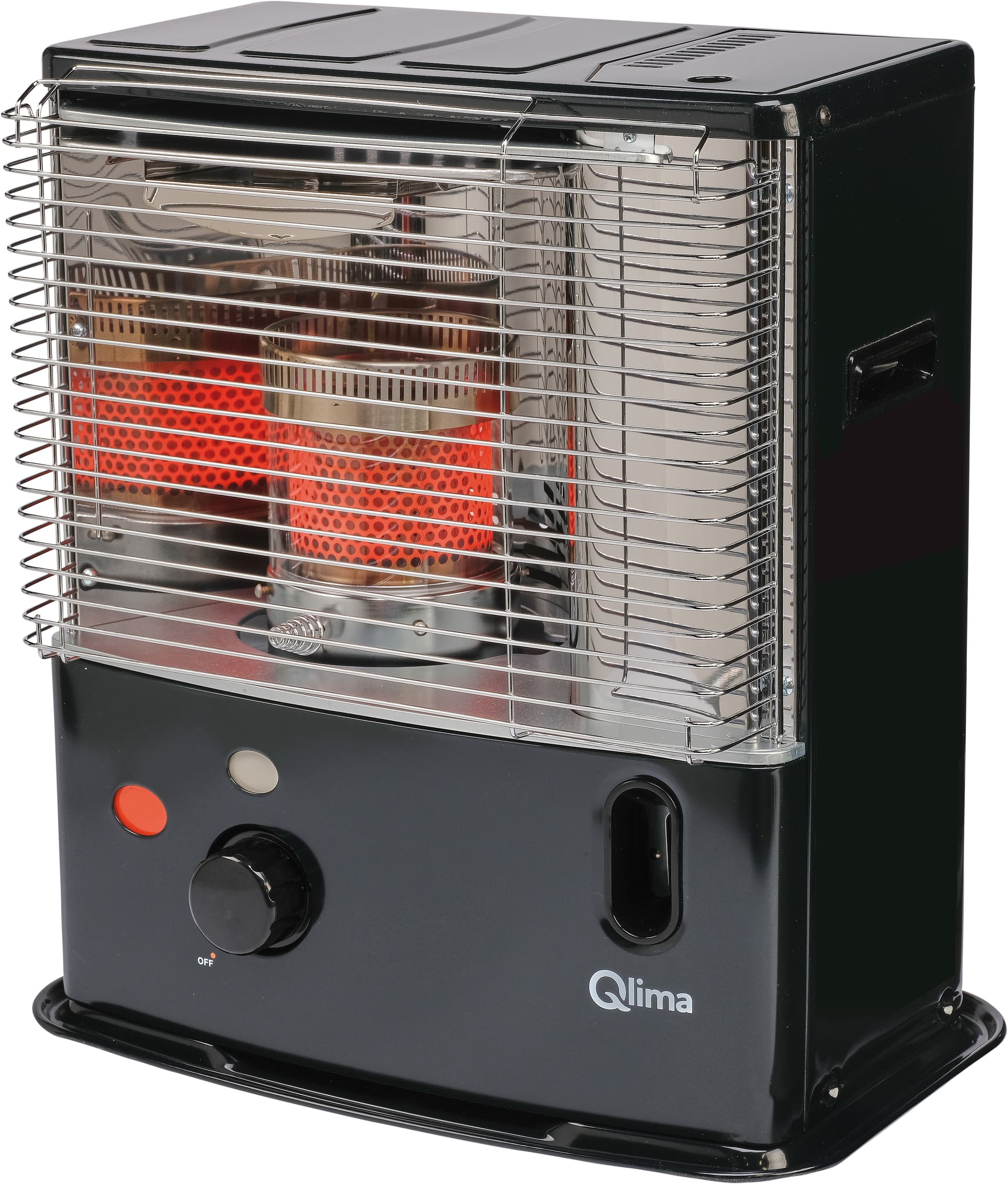 Qlima Stufa a Combustibile con Stoppino R 3224 x Colore Nero - 2