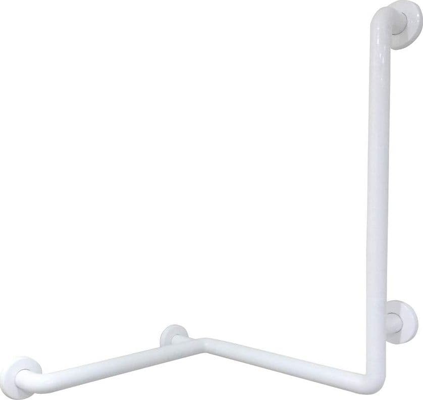 Barra per Disabili Maniglione Doccia Inox Bianco Tre Punti Nofer Art - 3
