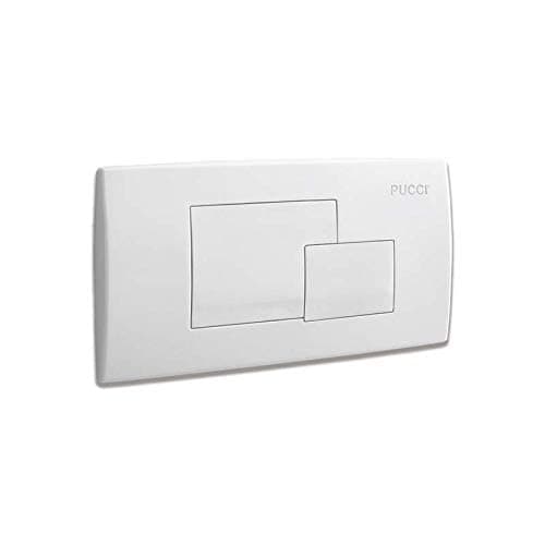 Placca Scarico Cassetta Incasso ECO Bianca 80005410 Pucci 5410 - 4