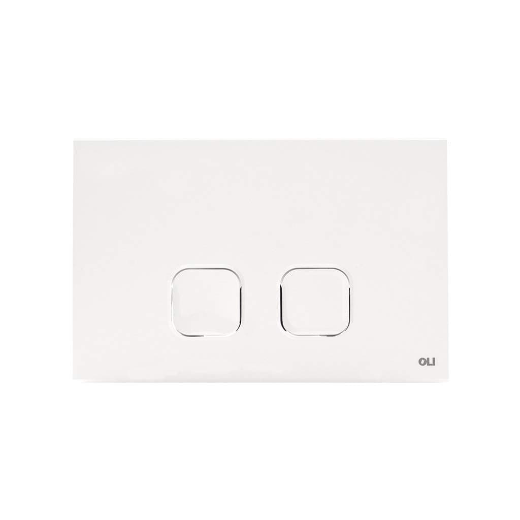 Placca Plain Dual Bianca Doppio Scarico 070826 Oli - 3