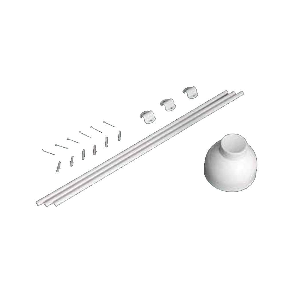 Pulsante Bianco Pneumatico Esterno Cassetta Bagno Disabili PL003BB - 3