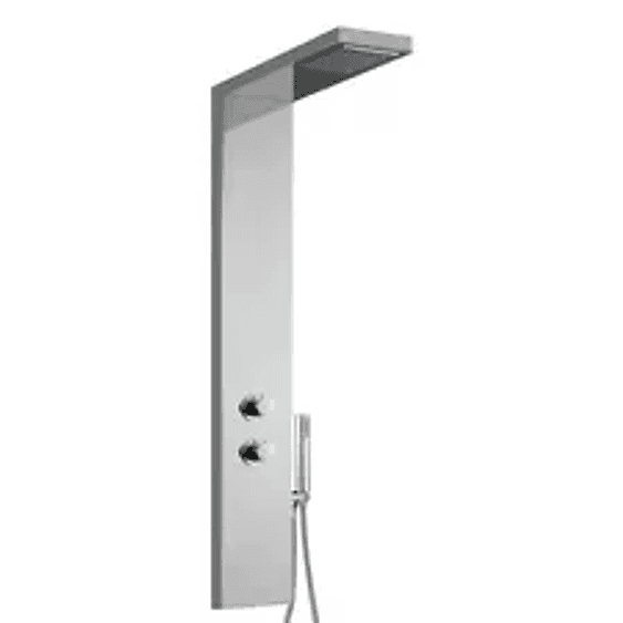 Pannello Inox Colonna Doccia a Cascata Completo Eos Damast - 3