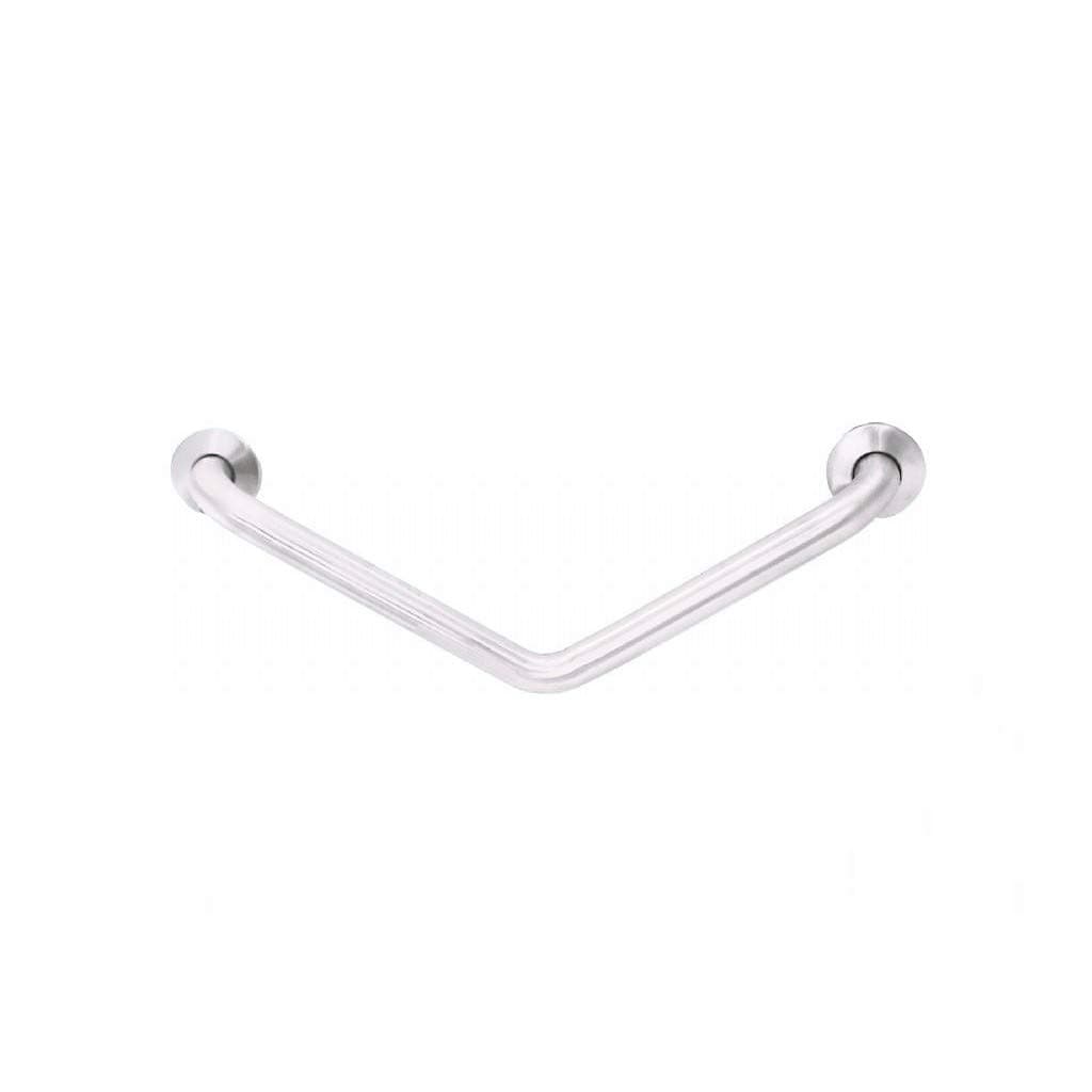 Barra Diagonale Coprimano Bagno Doccia Disabili Inox Bianco Nofer 15068.w - 3