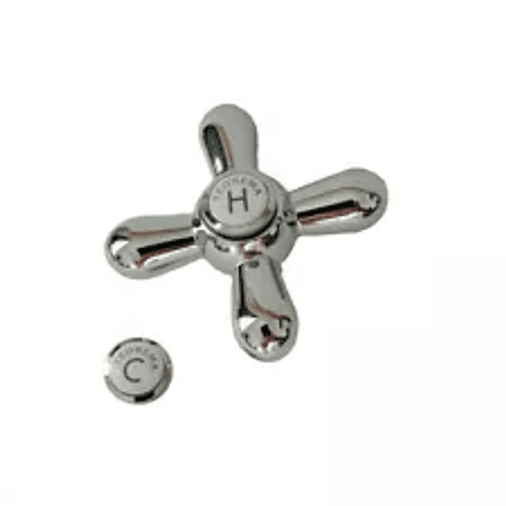 Maniglia per Rubinetto Manopola di Ricambio Cromata 01295 Daisy Teorema - 2