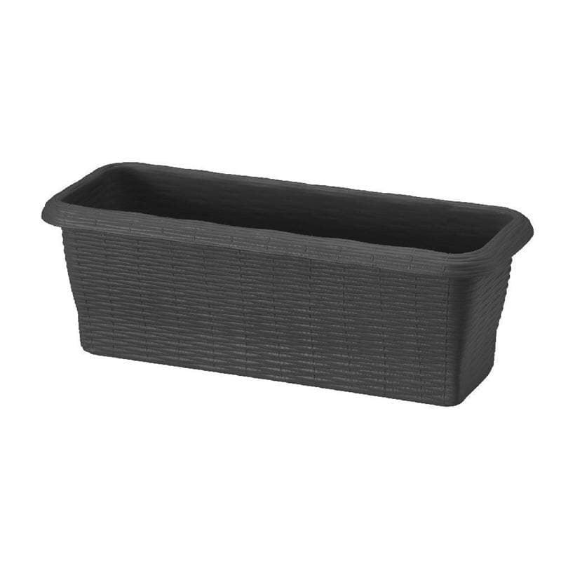 Fioriera Rettangolare Bama Paglia 8,7 lt Antracite 50 x 20 x 17,5 cm - 3