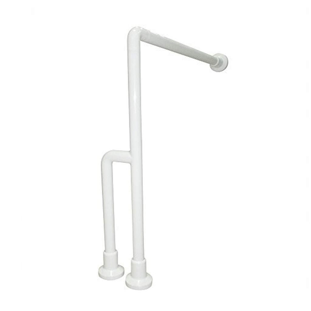 Barra Sostegno Maniglione a Parete Doccia Disabili Inox Bianco Nofer - 3