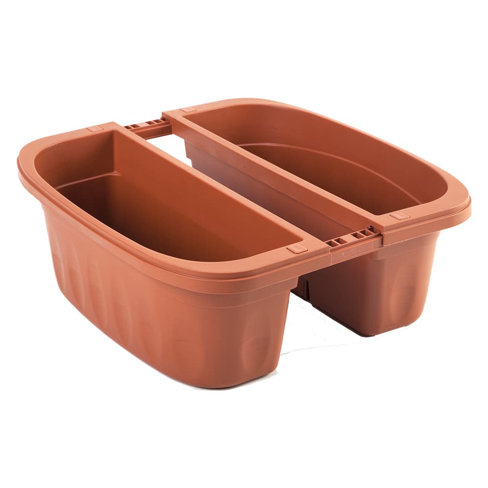 Balconetta Doppia Bama Klunia 7 lt Terracotta 40 x 19,8 x 18,5 cm - 5