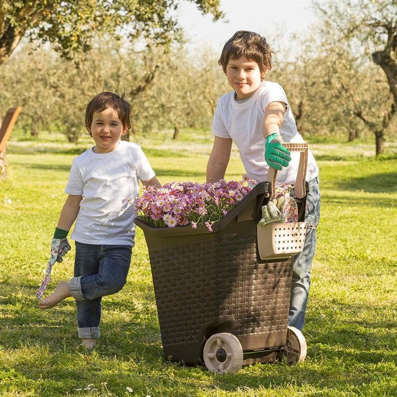 Trolley da Giardino Bama Kart Colore Cacao - 7