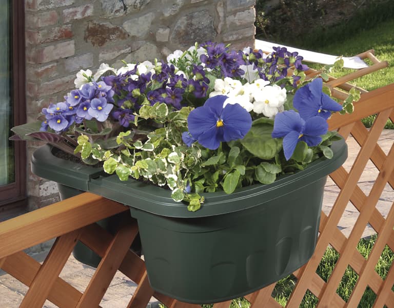 Balconetta Doppia Bama Klunia 7 lt Verde 40 x 19,8 x 18,5 cm - 5