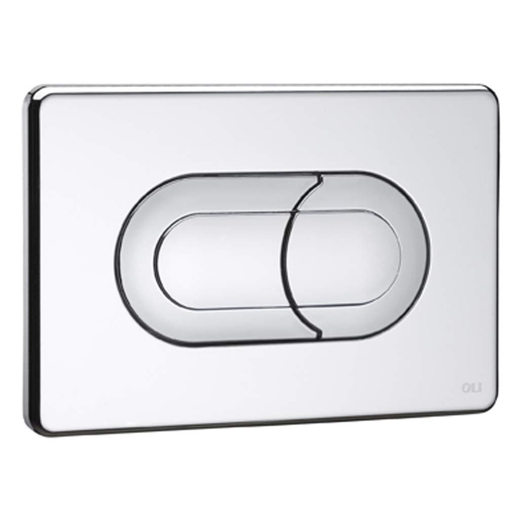 Placca di Scarico Incasso Pneumatica Cromata Lucida Salina Oli 0640084 - 3