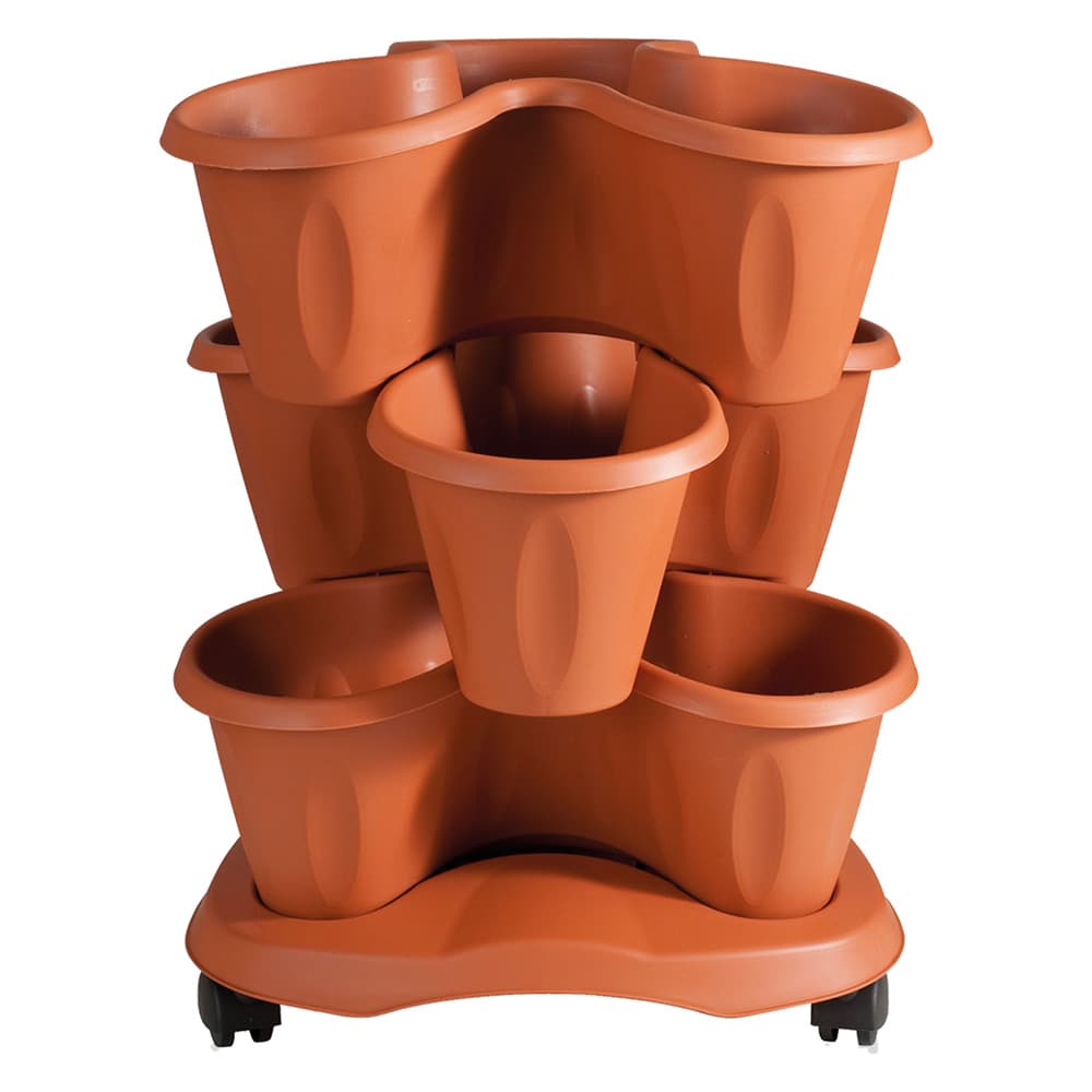 Set Vaso Ø Bama Trifoglio 6 lt Terracotta 40 x 51 cm - 8