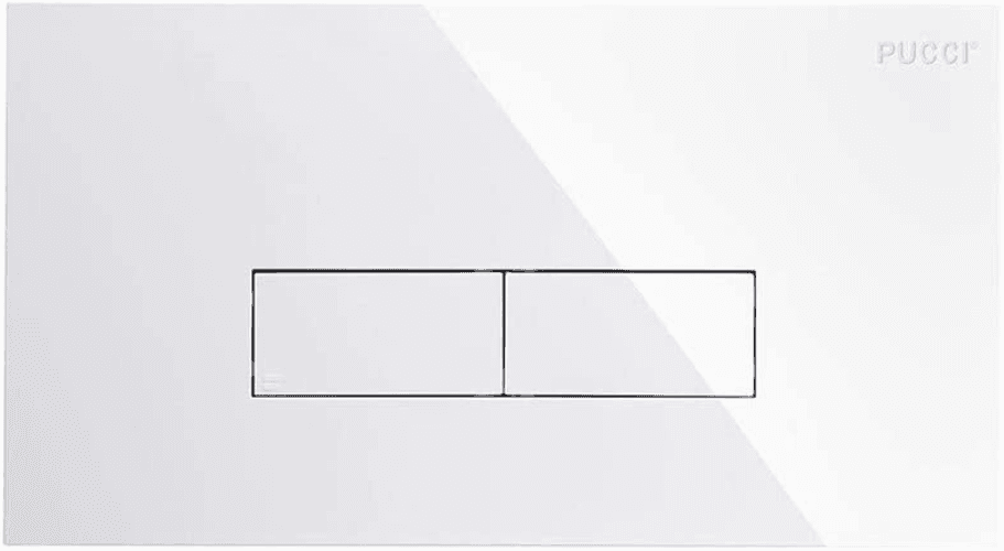 Nuova Placca Cassetta ECO Slim Bianca Sostituisce 80005710 Pucci 80179560 - 9