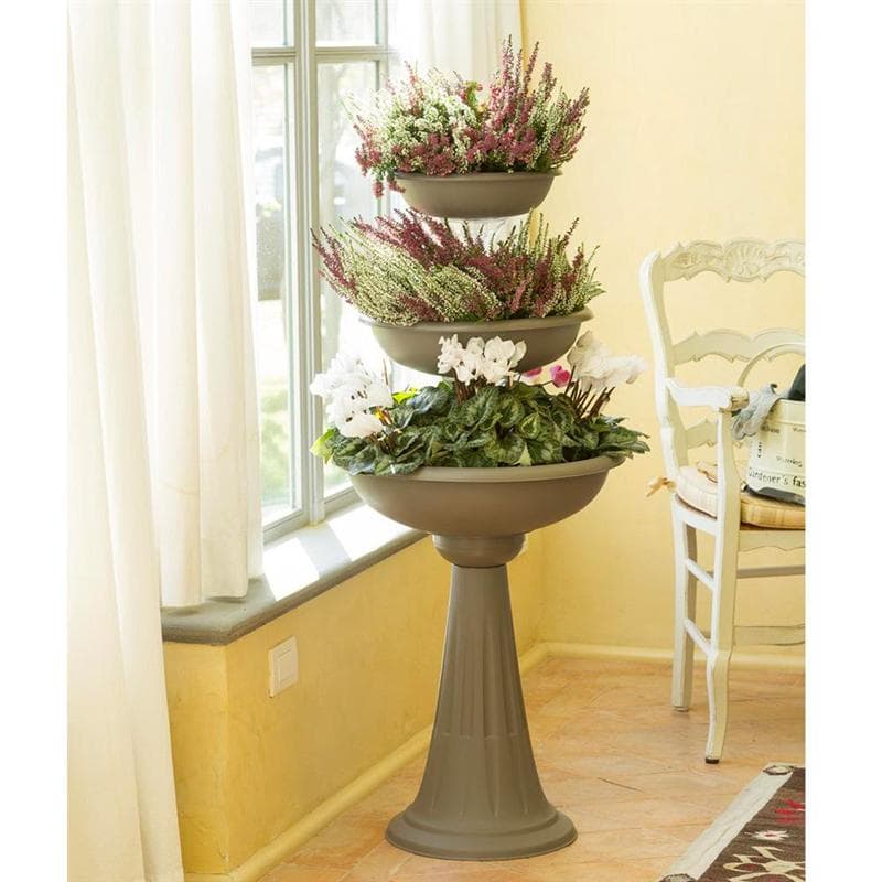 Ciotola per Fiori con Colonna Ø 40 50 Cappuccino Bama Trevi 30 cm - 4