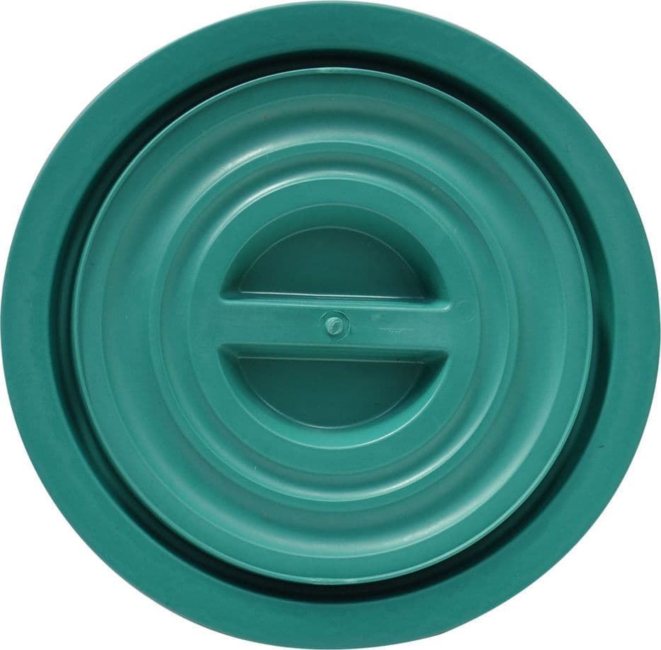 Coperchio per Bidone Immondizia Sovrapponibile Ics Verde in PVC 75 Lt