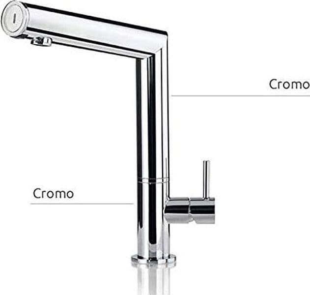 Miscelatore Elettronico da Cucina Cromo Quadro Cod. 86706.7 01 a Pile - 3