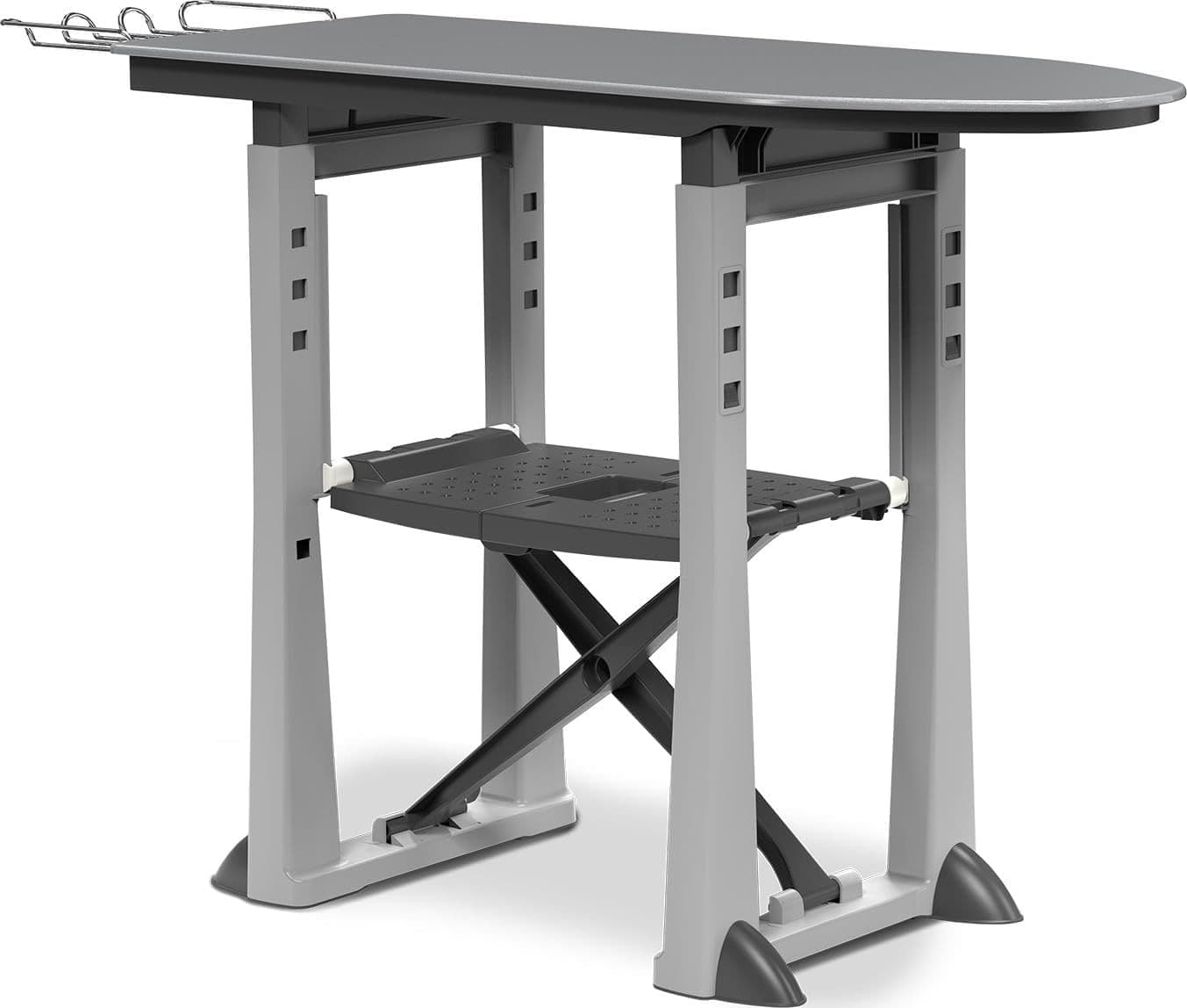 Tavolo da Stiro Trend Colore Grigio Porta Oggetti Bama - 5