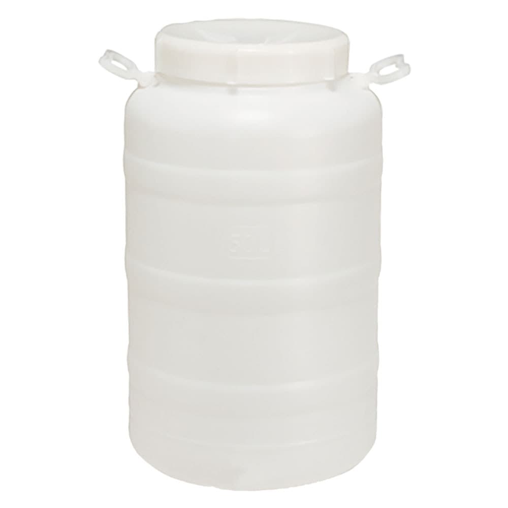 Bidone Fusto Bocca Larga in Plastica Ecoplast 2 Pezzi 50 Lt