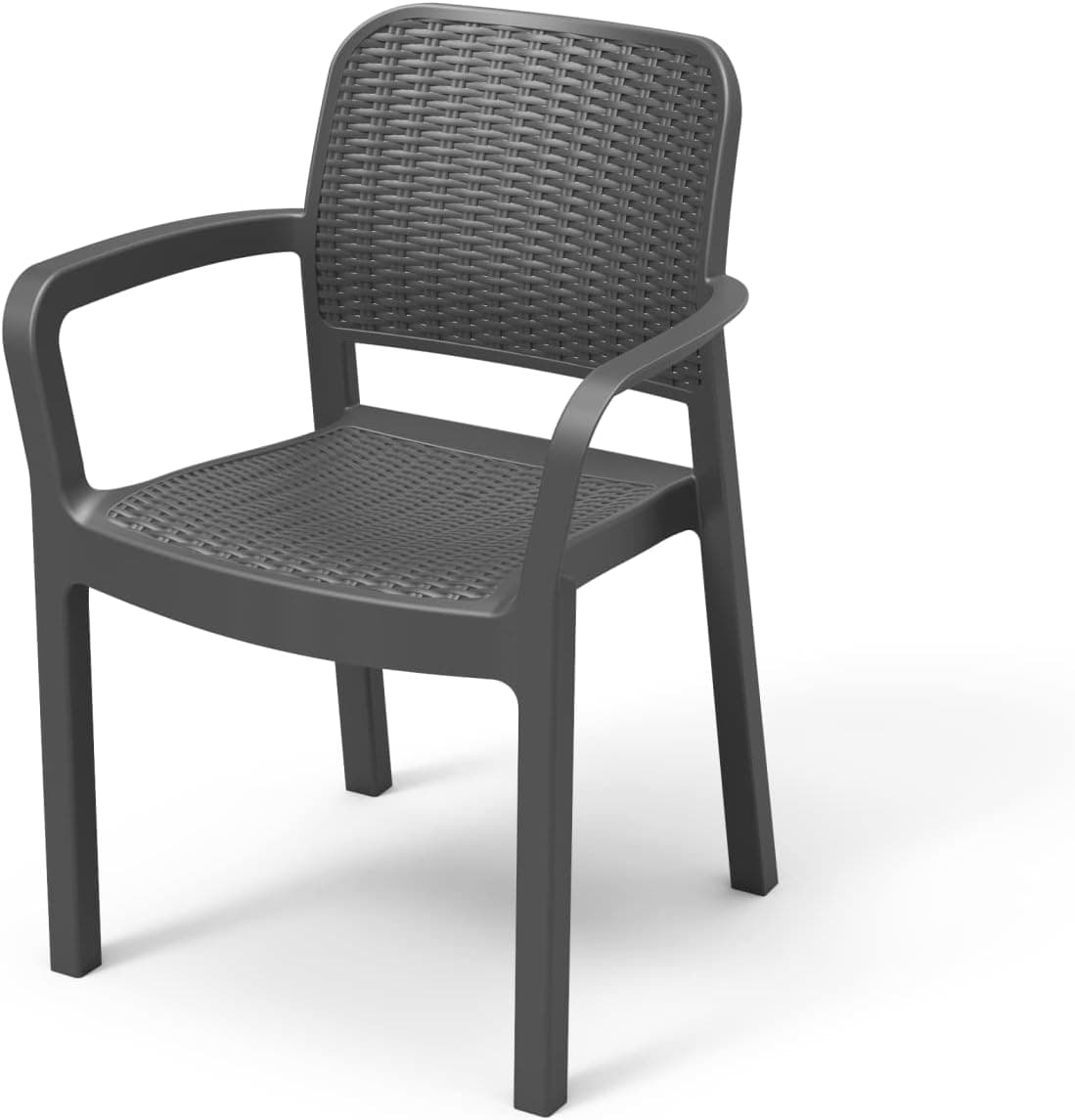 Sedia da Giardino Polipropilene Effetto Rattan - 7