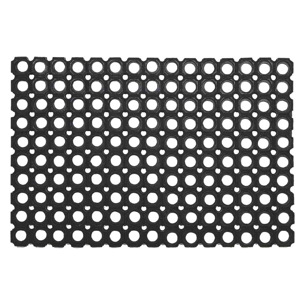 Zerbino Compos in Gomma Antiscivolo Colore Nero Misura 40 X 60 cm - 5