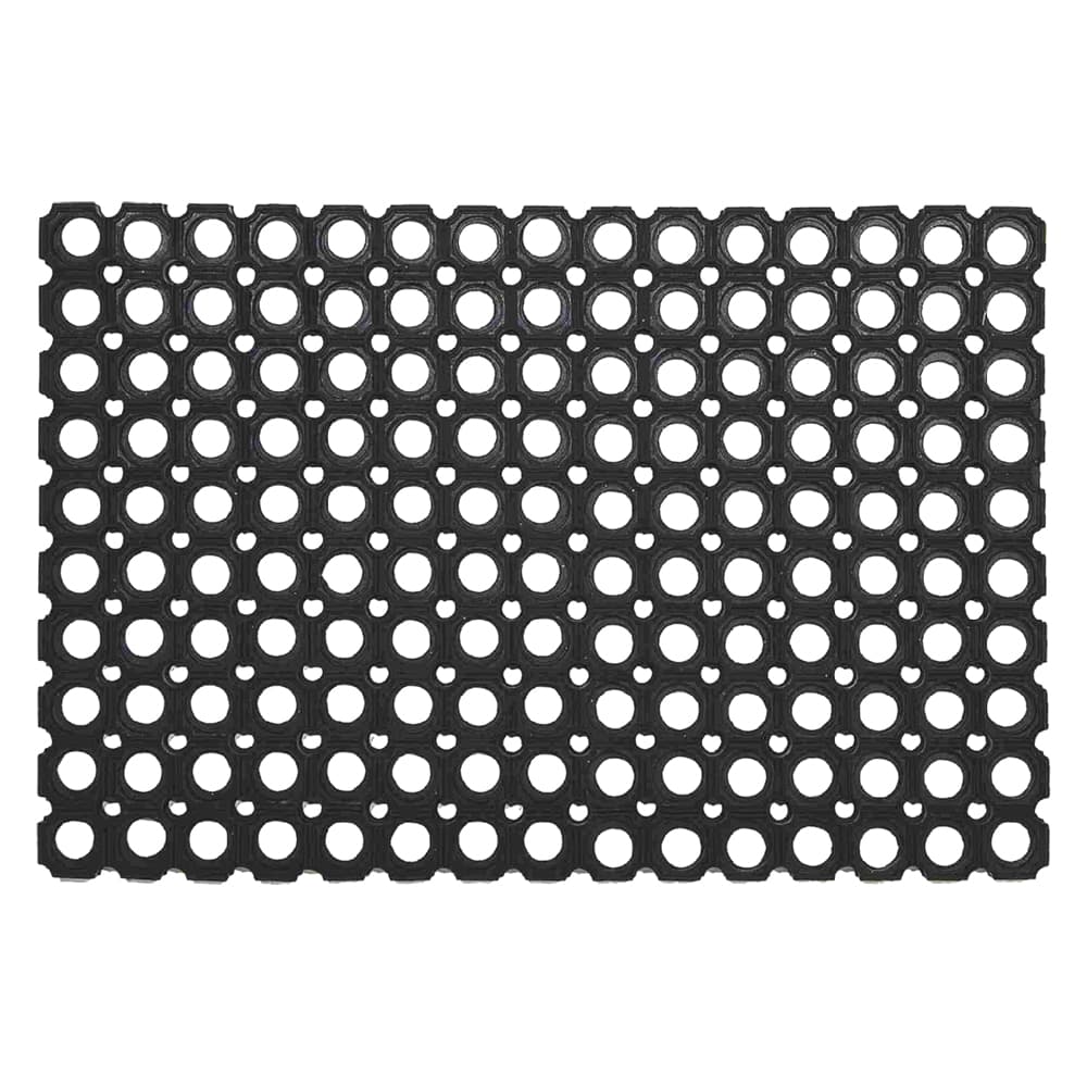 Zerbino Compos in Gomma Antiscivolo Colore Nero Misura 40 x 60 cm - 5