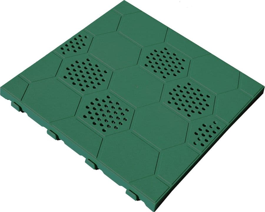 Piastrella Drenante Easy Artplast Polipropilene Verde 40 X 40 X 2,5 cm