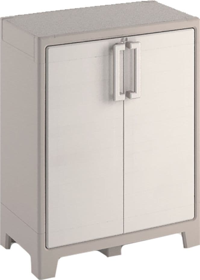 Armadio Basso Gulliver 2 Ante Resina Ripiani Regolabili 80 X 44 X 100 cm – Keter