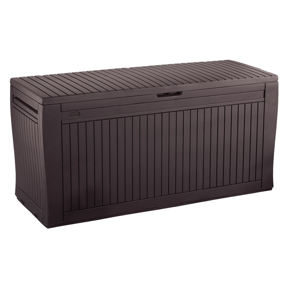 Baule Portatutto in Resina Effetto Legno con Maniglie e Rotelle Comfy Keter