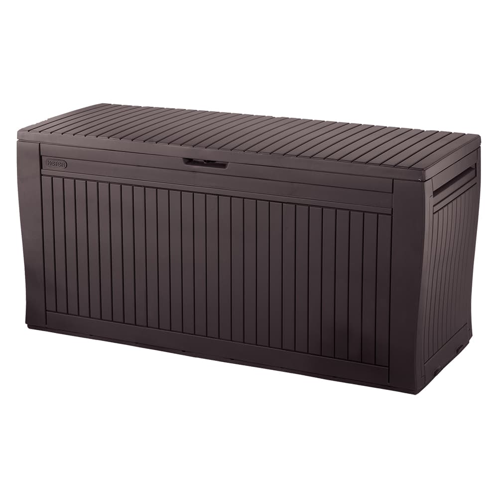 Baule Portatutto in Resina Effetto Legno con Maniglie e Rotelle Comfy Keter - 8