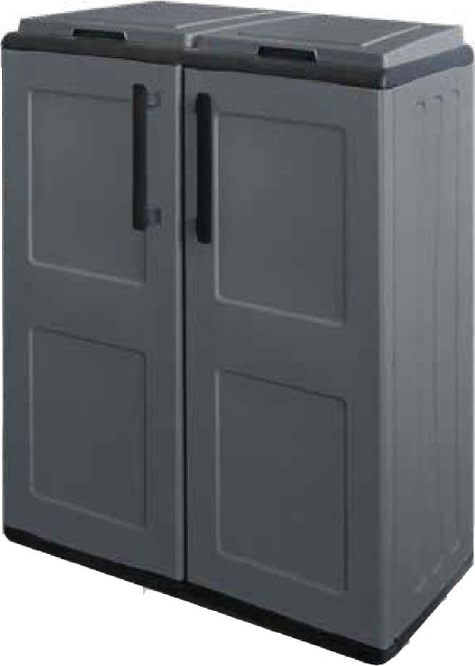 Armadio Raccolta Differenziata Artplast 3 Scomparti 68 X 37 X 84 cm - 3