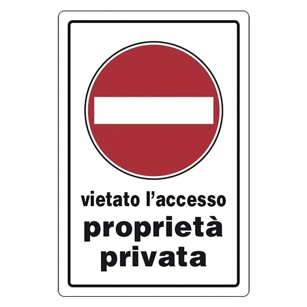 Cartello Segnaletica Vietato l Privata Eurosignals Accesso Proprieta – Autres