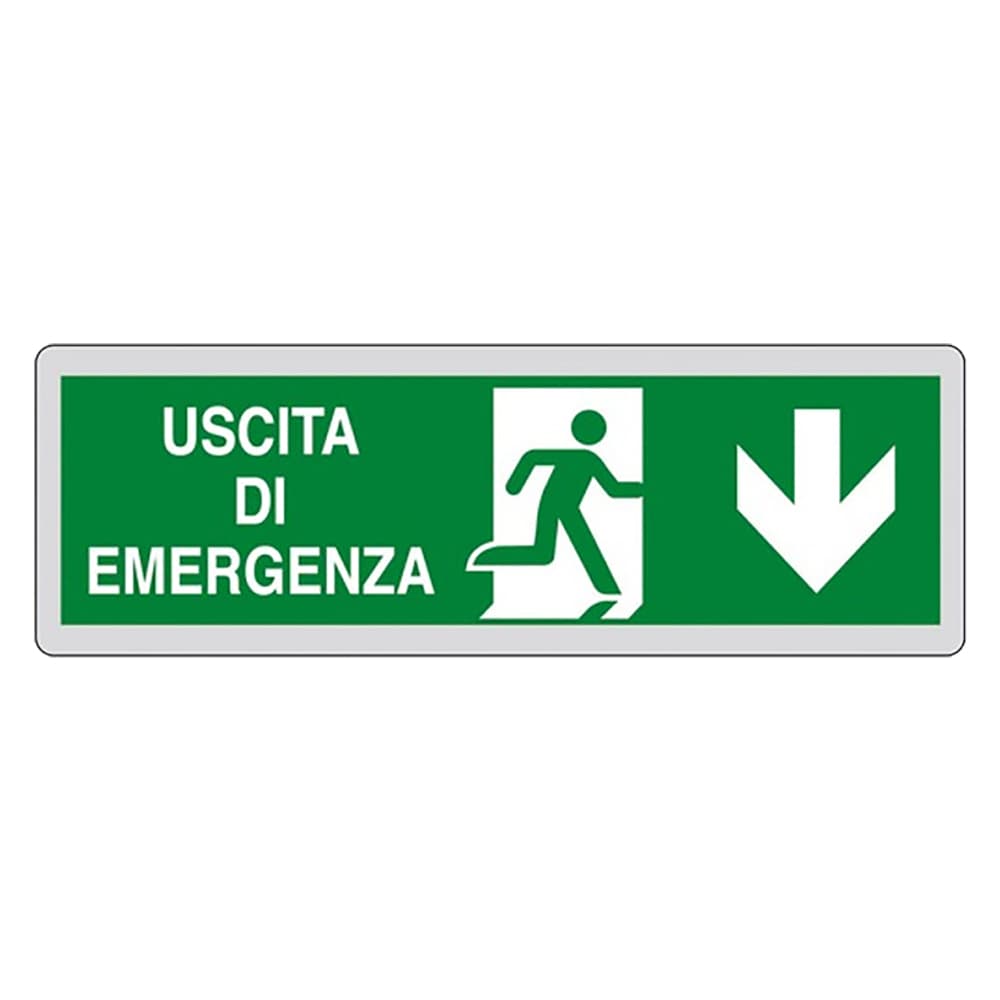 Etichetta Segnaletica Uscita Emergenza in Basso Eurosignals - 3