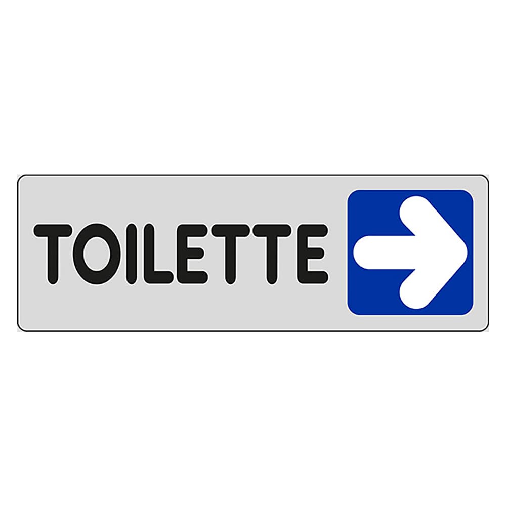 Etichetta Segnaletica Toilette Bagno Wc a Destra Eurosignals 10 Pezzi - 3