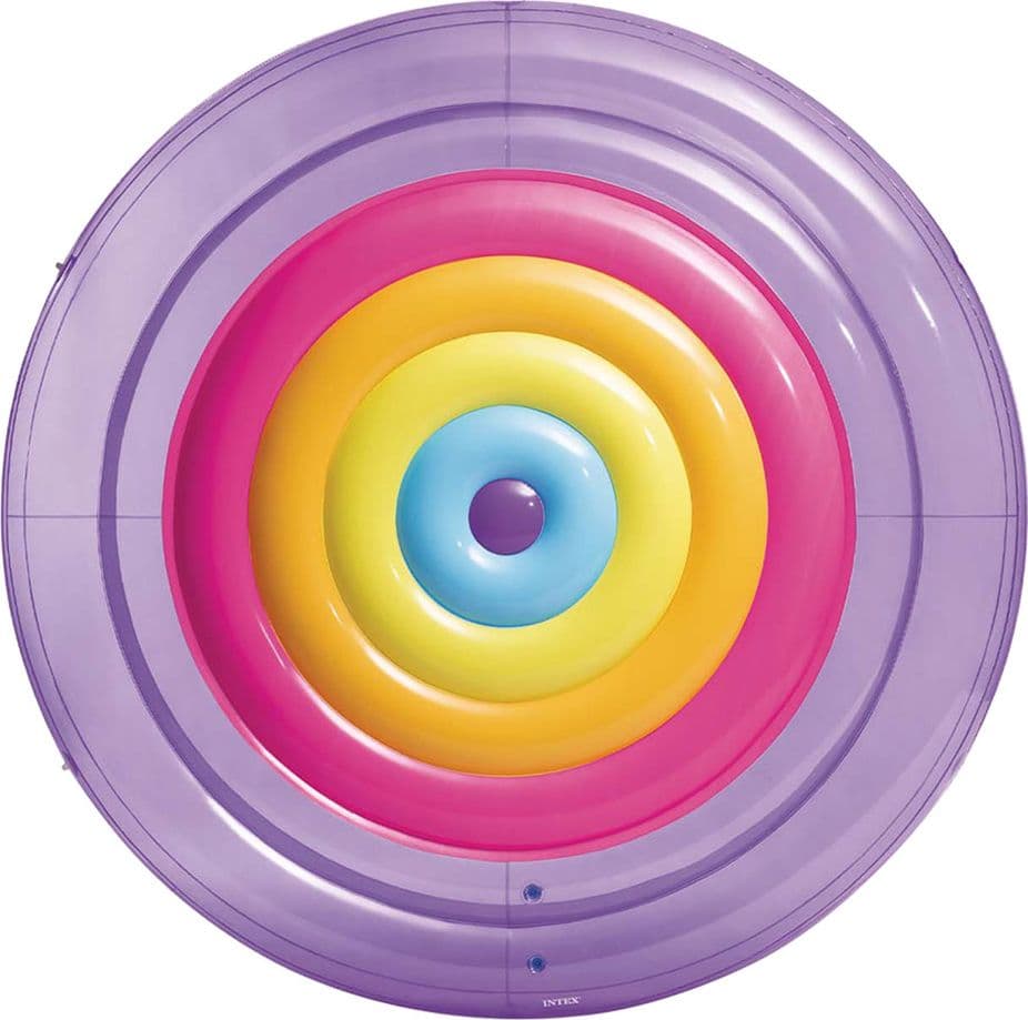 MATERASSINO GONFIABILE ISOLA 'RAINBOW FIESTA ISLAND' cm 201 x  24  - INTEX - 4