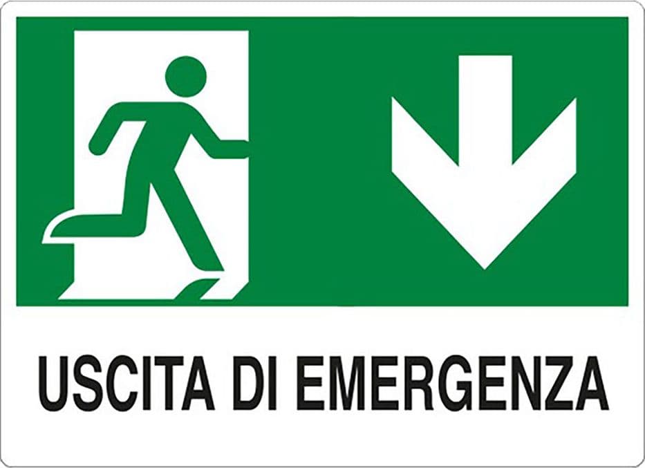 Cartello Segnaletica Uscita Emergenza in Basso Eurosignals – Autres