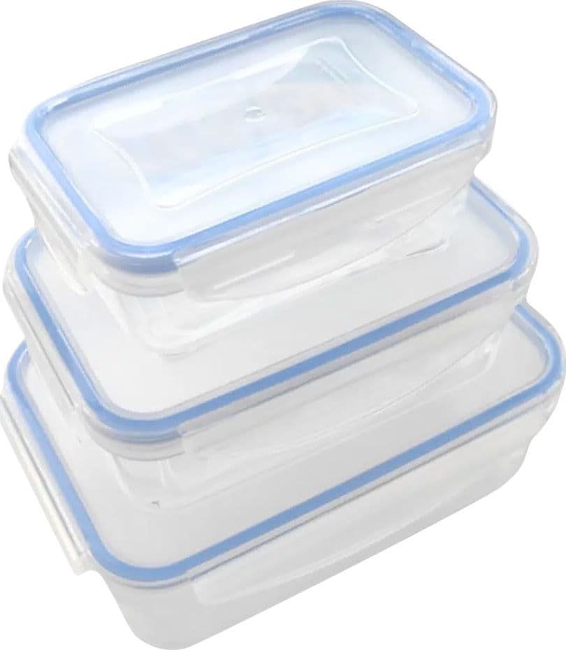 Contenitore Rettangolare Ecoplast Superlock Plastica Set 3 Pezzi 0,24 Lt - 4